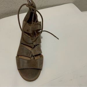 Lucky Brand shoes Tazu Lace Up Sandals leather size 7.5